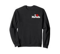 I LOVE HEART MARBELLA SPAIN ANDALUSIA COSTA DEL SOL Sweatshirt
