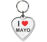 I Love Heart Mayo Small Heart Shaped Key Ring