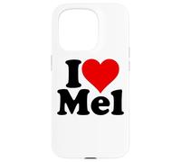 I LOVE HEART MEL MELVIN MELANIE MELINDA MELISSA MELODY Case for iPhone 15 Pro