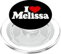 I LOVE HEART MELISSA MEL NAME ON A TEE PopSockets PopGrip for MagSafe