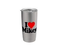I Love Heart Mikey Mike Michael Stainless Steel Insulated Tumbler
