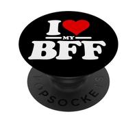I LOVE HEART MY BFF BEST FRIENDS FOREVER PopSockets Adhesive PopGrip