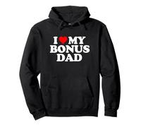 I Love Heart My Bonus Dad - Step Dad Pullover Hoodie