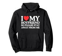 I Love Heart My Boyfriend So Please Funny Dating Meme Ironic Pullover Hoodie