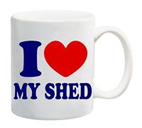 I Love Heart My Shed Mug Gift Present Gardening Flower Workshop