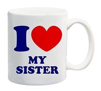 I Love Heart My Sister Mug Gift Present Family