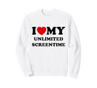 I Love (Heart) My Unlimited Screentime Sweatshirt
