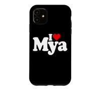 I LOVE HEART MYA NAME ON A TEE Case for iPhone 11