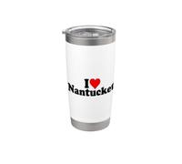I Love Heart Nantucket Massachusetts Cape COD Stainless Steel Insulated Tumbler