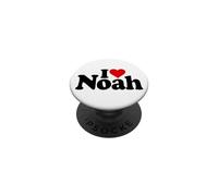 I LOVE HEART NOAH NAME ON A TEE PopSockets Adhesive PopGrip