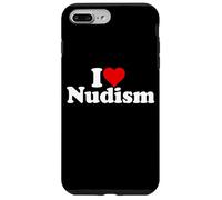 I LOVE HEART NUDISM NATURISM Case for iPhone 7 Plus/8 Plus