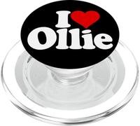I LOVE HEART OLLIE OLIVER NAME ON A TEE PopSockets PopGrip for MagSafe