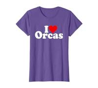 I LOVE HEART ORCAS KILLER WHALES T-Shirt