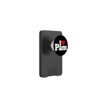 I LOVE HEART PAM PAMELA NAME ON A TEE PopSockets PopWallet for MagSafe