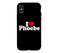 I LOVE HEART PHOEBE Case for iPhone X/XS