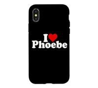 I LOVE HEART PHOEBE Case for iPhone X/XS