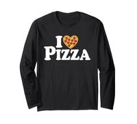 I Love Heart Pizza Heart-Shaped Pizza Long Sleeve T-Shirt