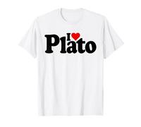 I LOVE HEART PLATO PLATONIC GREEK PHILOSOPHY T-Shirt