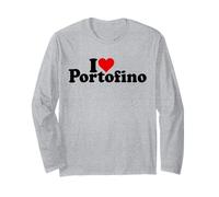 I Love Heart Portofino Genoa Liguria Italy Italian Riviera Long Sleeve T-Shirt