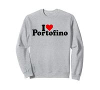 I LOVE HEART PORTOFINO GENOA LIGURIA ITALY ITALIAN RIVIERA Sweatshirt