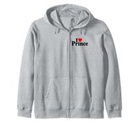 I LOVE HEART PRINCE NAME NICKNAME ON A TEE Zip Hoodie