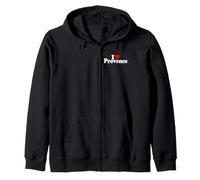 I LOVE HEART PROVENCE FRANCE Zip Hoodie