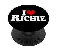 I LOVE HEART RICHIE RICHARD RICH NAME ON A TEE PopSockets Adhesive PopGrip