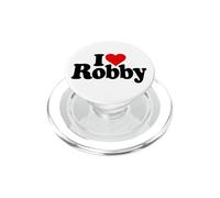 I LOVE HEART ROBBY ROBERT ROB NAME ON A TEE PopSockets PopGrip for MagSafe