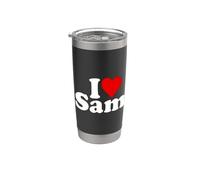 I Love Heart SAM Samuel Samson Samantha Stainless Steel Insulated Tumbler