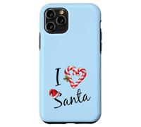 I Love Heart Santa Candy Cane Funny Christmas Xmas Favorite Case for iPhone 11 Pro