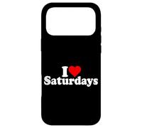 I LOVE HEART SATURDAYS Case for iPhone 17 Pro Max