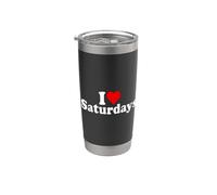 I Love Heart Saturdays Stainless Steel Insulated Tumbler