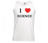 I Love Heart Science - Extra Large White Vest