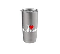 I Love Heart Solitude Peace Quiet Stainless Steel Insulated Tumbler