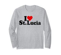 I Love Heart ST. Lucia Saint Lucia Carribean Islands Long Sleeve T-Shirt