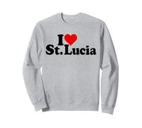 I LOVE HEART ST. LUCIA SAINT LUCIA CARRIBEAN ISLANDS Sweatshirt