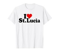 I LOVE HEART ST. LUCIA SAINT LUCIA CARRIBEAN ISLANDS T-Shirt