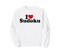 I LOVE HEART SUDOKU PUZZLES Sweatshirt
