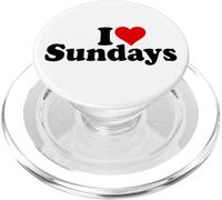 I LOVE HEART SUNDAYS PopSockets PopGrip for MagSafe