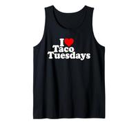 I Love Heart Taco Tuesdays Tank Top