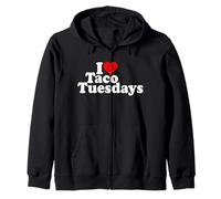 I LOVE HEART TACO TUESDAYS Zip Hoodie