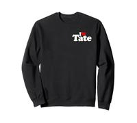 I LOVE HEART TATE NAME ON A TEE Sweatshirt