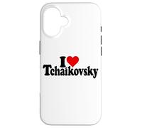 I LOVE HEART TCHAIKOVSKY PYOTR RUSSIAN COMPOSER Case for iPhone 16