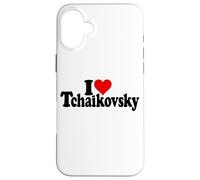 I LOVE HEART TCHAIKOVSKY PYOTR RUSSIAN COMPOSER Case for iPhone 16 Plus