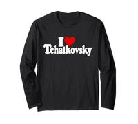 I LOVE HEART TCHAIKOVSKY PYOTR RUSSIAN COMPOSER Long Sleeve T-Shirt