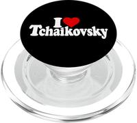 I LOVE HEART TCHAIKOVSKY PYOTR RUSSIAN COMPOSER PopSockets PopGrip for MagSafe