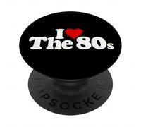 I LOVE HEART THE 80s 1980s DECADE PopSockets Adhesive PopGrip