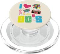 I Love Heart The 80s Retro Throwback Vibes Women Men Kids PopSockets PopGrip for MagSafe