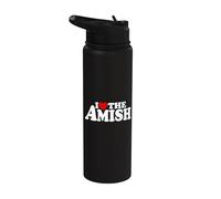 I Love Heart The Amish Stainless Steel Insulated Water Bottle
