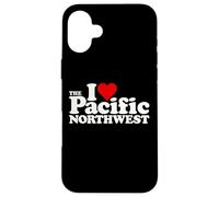 I LOVE HEART THE PACIFIC NORTHWEST PNW Case for iPhone 16 Plus
